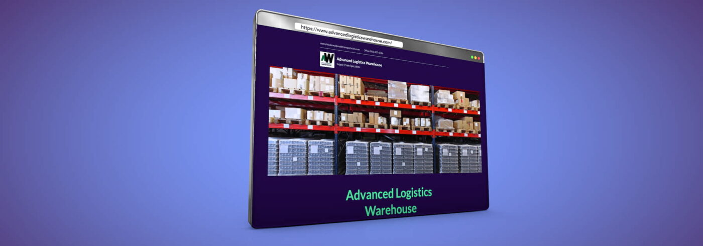 Advanced Logistics Warehouse website screenshot