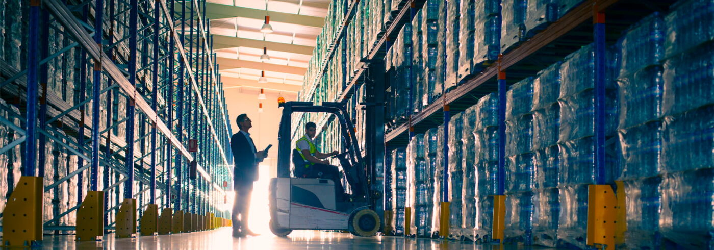 men working in warehouse