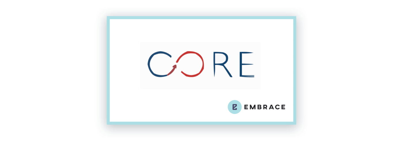 Core eBusiness logo and Embrace logo